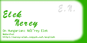 elek nerey business card